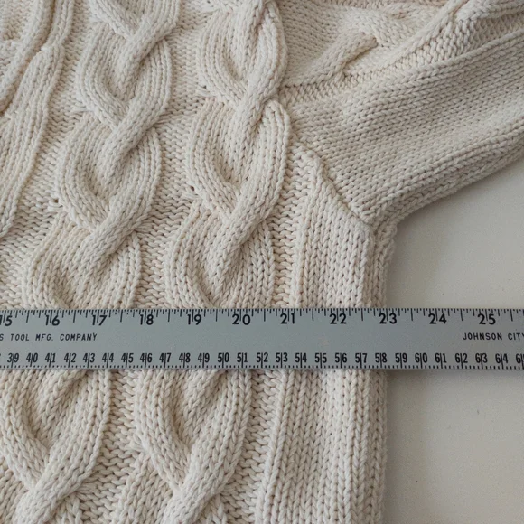Zara Cable Knit Sweater Size Small - Picture 6 of 8